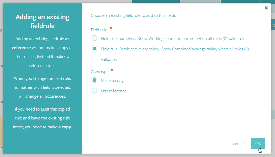 Step 6 copy rule