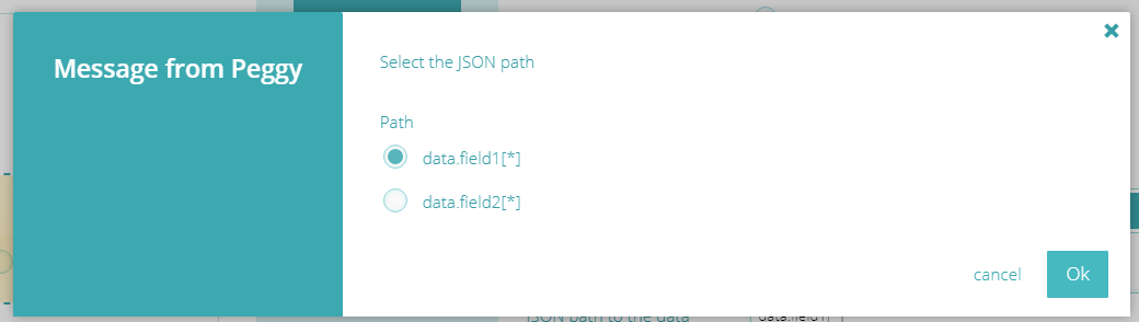 Step 3: http - select JSON data set