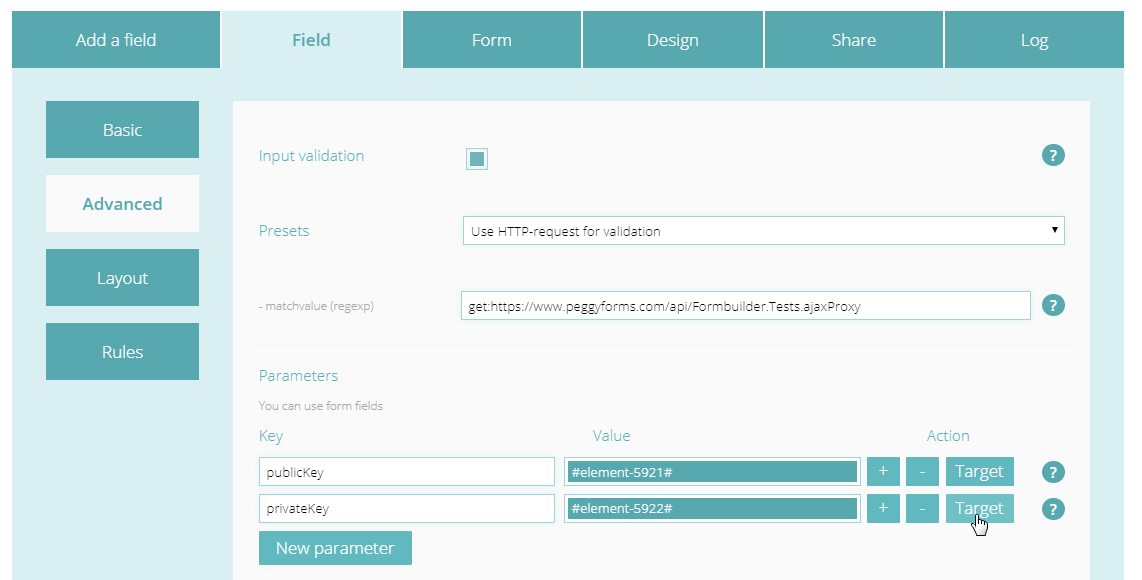 Adding http parameters