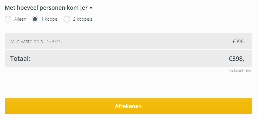 Vermenigvuldigingsfactor voor een Bedragen-blok - het resultaat