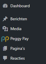 De officiele Peggy Pay Wordpress plugin